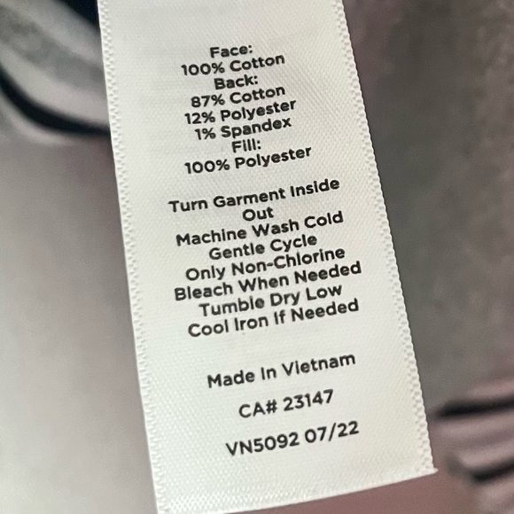 Talbots • NWT Black Grey White Striped Funnel Neck Sweatshirt - Picture 3 of 5